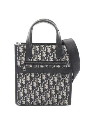 Christian Dior Pre-Owned Safari North-South Oblique leather tote bag - Blue