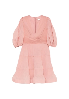 ZIMMERMANN V-neck mini dress - Pink