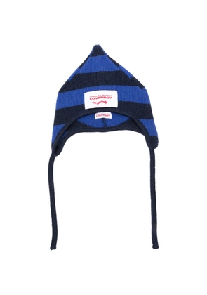 Charles Jeffrey Loverboy striped spike beanie - Blue