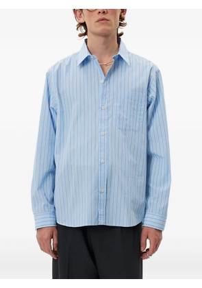mfpen striped-pattern shirt - Blue