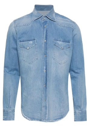 SARTORIO NAPOLI panelled denim shirt - Blue