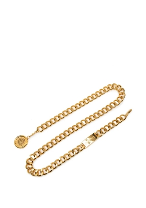 CHANEL Pre-Owned 20th Century Gold Plated CC Medallion Chain belt