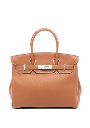 Hermès Pre-Owned 2002 30 Birkin leather tote bag - Brown