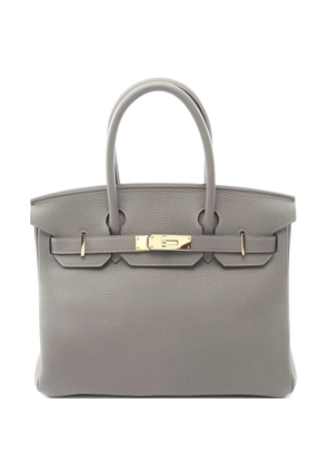 Hermès Pre-Owned 2022 30 Birkin leather tote bag - Grey