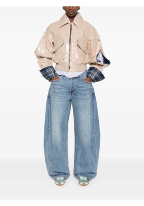 MARBELL Emili flap-pocket cropped jacket - Neutrals