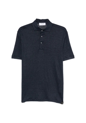 Gran Sasso logo-patch polo shirt - Blue