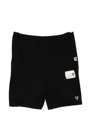 Maison MIHARA YASUHIRO logo-embroidered shorts - Black