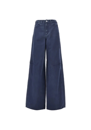 Emporio Armani belt-loop wide-leg jeans - Blue