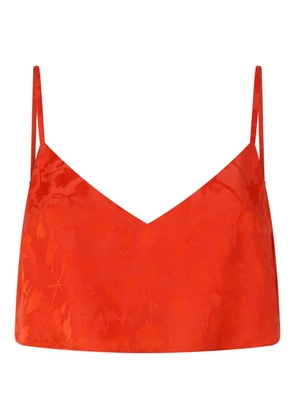 PINKO V-neck floral top - Orange