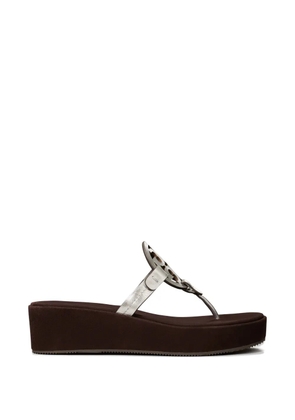 Tory Burch Miller wedges - Silver