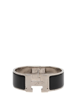 Hermès Pre-Owned 2000-2025 Wide Enamel Clic Clac H Bracelet PM costume bracelet - Black