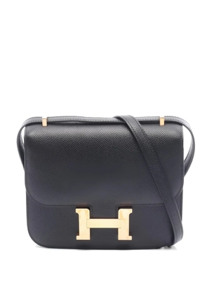 Hermès Pre-Owned 2020 mini Constance 3 textured-leather shoulder bag - Black
