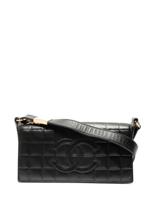 CHANEL Pre-Owned 2000-2002 Flap Chocolate Bar shoulder bag - Black