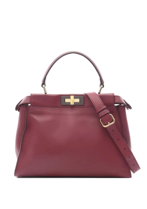 Fendi Pre-Owned Peekaboo leather handbag - Purple