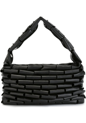 Noir Kei Ninomiya pleated shoulder bag - Black