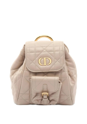 Christian Dior Pre-Owned small 1990s Caro Macrocannage backpack - Neutrals
