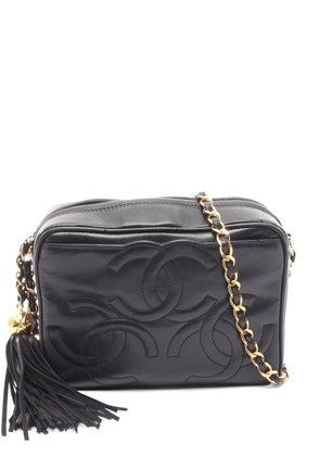 CHANEL Pre-Owned 1996-1997 coco mark chain shoulder bag - Black