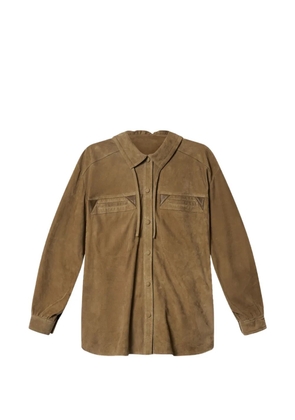 ISABEL MARANT Maldia suede shirt - Brown