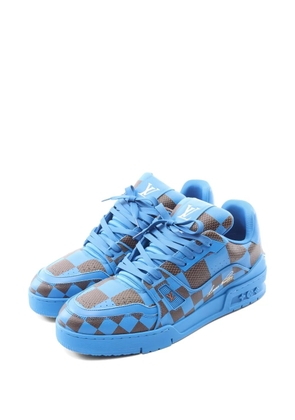 Louis Vuitton Pre-Owned 2023 logo leather sneakers - Blue