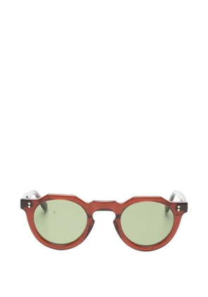 Lesca Pica round sunglasses - Brown