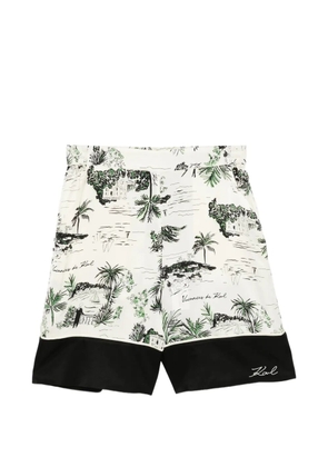 Karl Lagerfeld tree-print shorts - Neutrals
