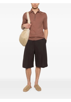 Lardini buttoned polo shirt - Brown