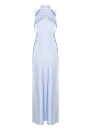 MISHA Evianna satin gown - Blue