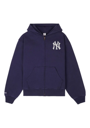 Sporty & Rich Yankees Serif zip-up hoodie - Blue