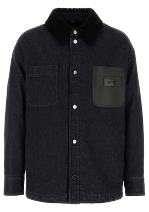 FENDI denim padded jacket - Black