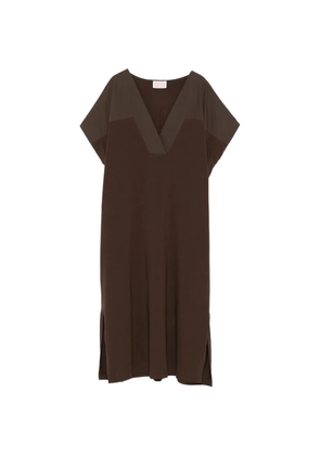 Marina Rinaldi Nnwalga V-neck midi dress - Brown