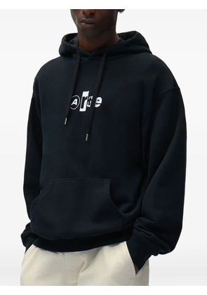 Arte Antwerp Collage logo-print hoodie - Black