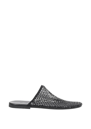 Alysi mesh-embellished flat mules - Black