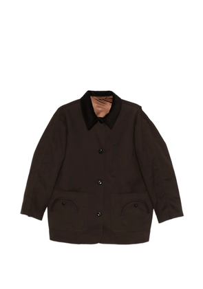 Blazé Milano corduroy-collar coat - Brown