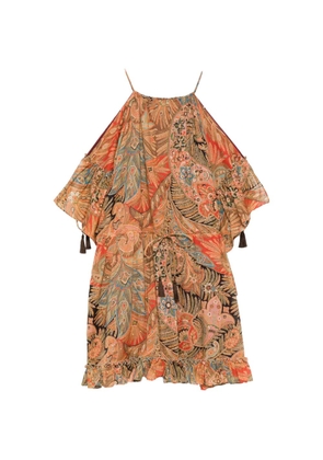 ETRO paisley-pattern mini dress - Orange