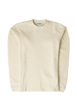 ABOUTBLANK waffle long-sleeve sweater - Neutrals