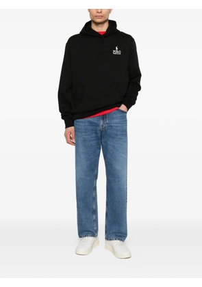 Polo Ralph Lauren logo-embroidery hoodie - Black