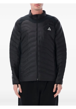 Nike laser cut detail padded jacket - Black