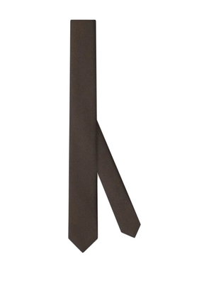 Gucci crepe-effect tie - Brown