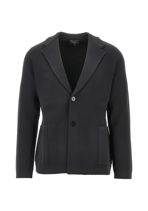 Emporio Armani button single-breasted jacket - Grey