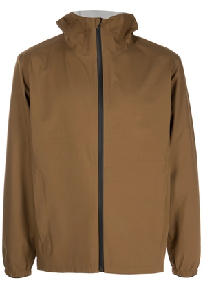 ROMEO HUNTE logo-print hooded jacket - Brown