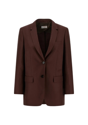Alberto Biani America buttoned blazer - Brown