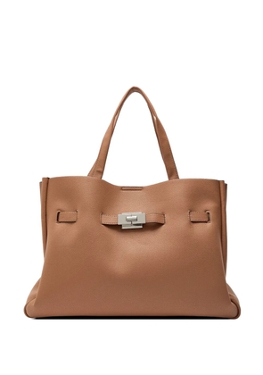 DKNY top handle buckle shoulder bag - Brown