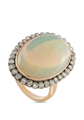 LB Exclusive diamond-opal ring - Gold