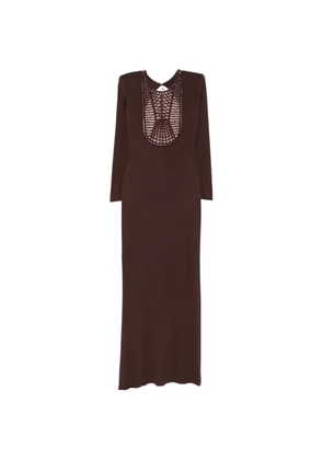 Elisabetta Franchi Red Carpet maxi dress - Brown