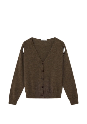 Gimaguas Coucou shoulder cutouts cardigan - Brown