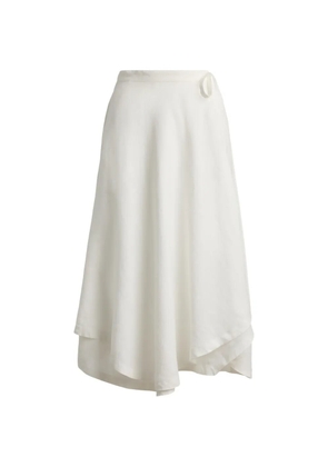 Polo Ralph Lauren tie-waist midi skirt - White