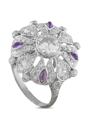 LB Exclusive diamond-flower ring - Silver