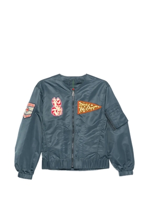 Kenzo appliqué zip jacket - Blue