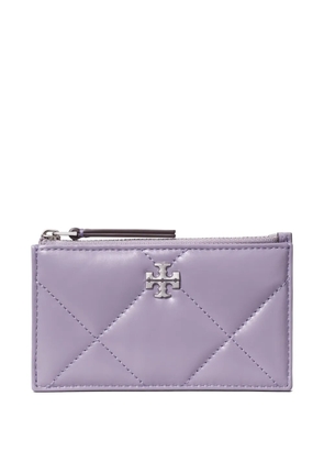 Tory Burch Kira diamond quilt zip card case - Purple