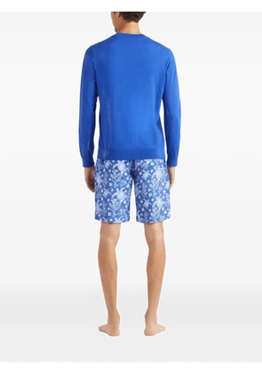 Vilebrequin logo-jacquard cotton sweater - Blue